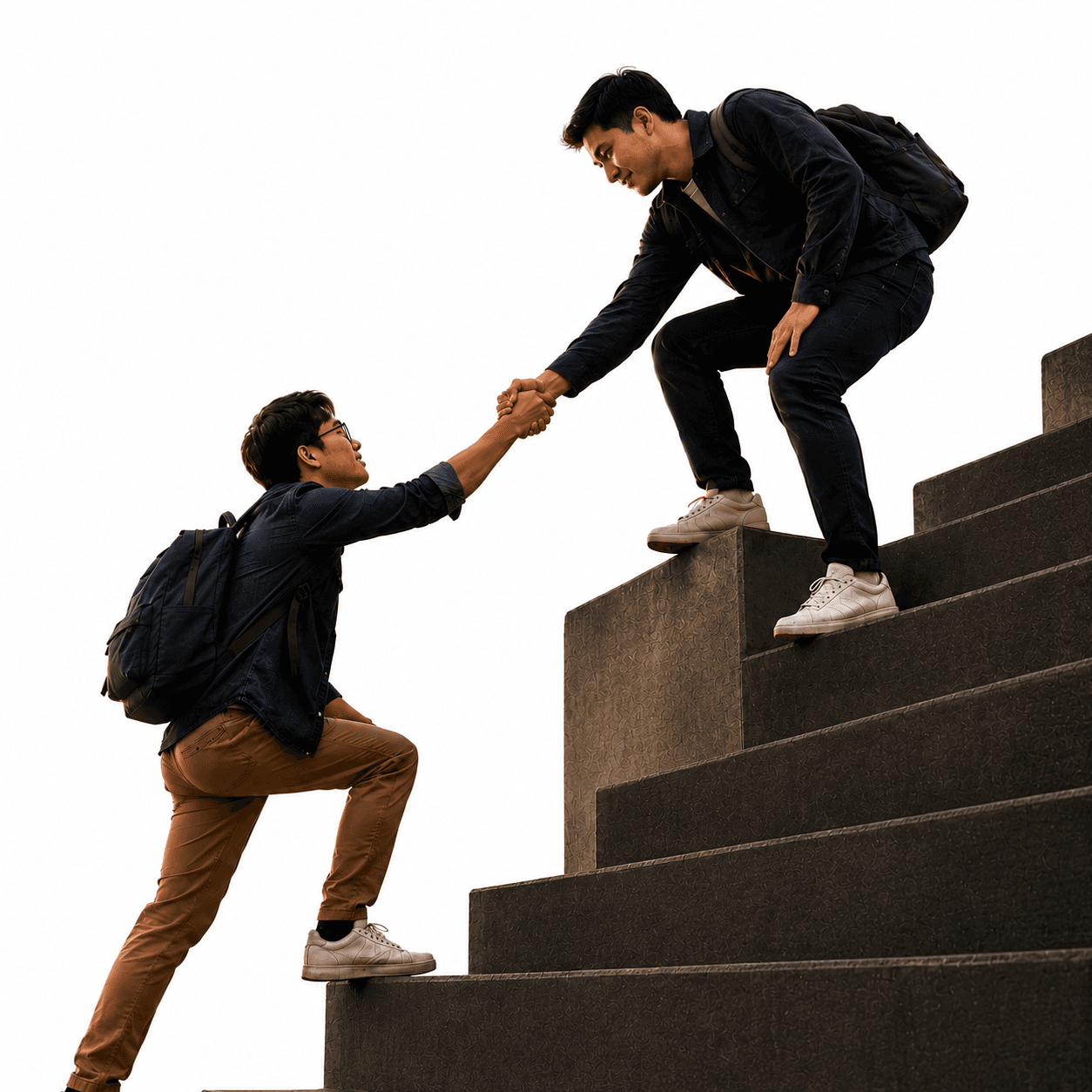 A job-search specialist helping a candidate climb toward their next opportunity